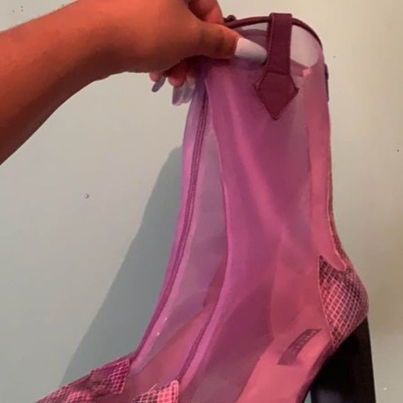 Y2K COWBOY SNAKESKIN HEEL BOOTS - Picture 2 of 4